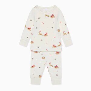 Baby Mori Jolly Journey Pajama Set - Size 3-4Y Holiday Christmas Winter Bamboo